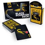 Magic Makers Black Scorpion Deck- In Bicycle Stock - Eagle Magic Store